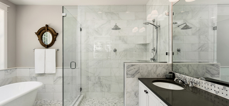 bathroom shower door installation in Modesto